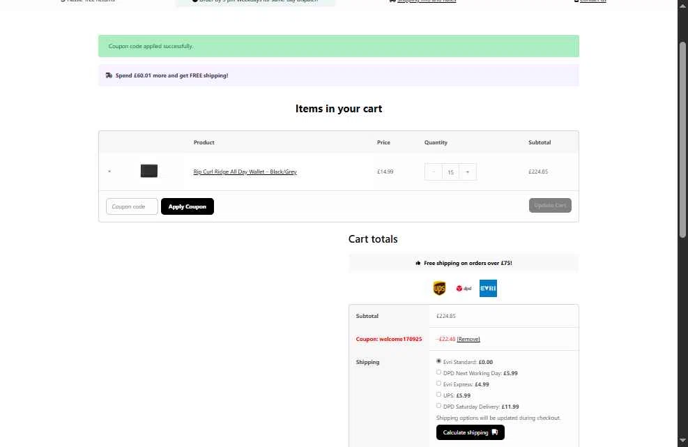 Supereight checkout page showing Supereight promo code box | Screenshot taken by SimplyCodes community member on Jan 12, 2026