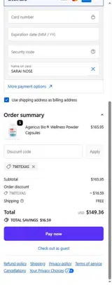 798TEXAS coupon verification screenshot