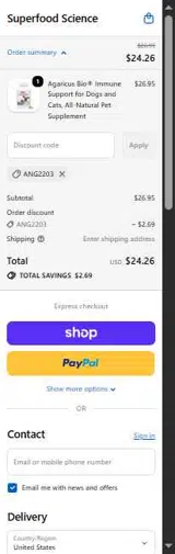 ANG2203 coupon verification screenshot