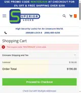 WINTER2025 coupon verification screenshot