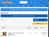 SuperStickers coupon verification screenshot