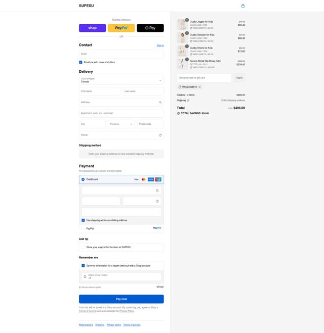 SUPESU checkout page showing SUPESU discount code box | Screenshot taken by SimplyCodes community member on Sep 12, 2025