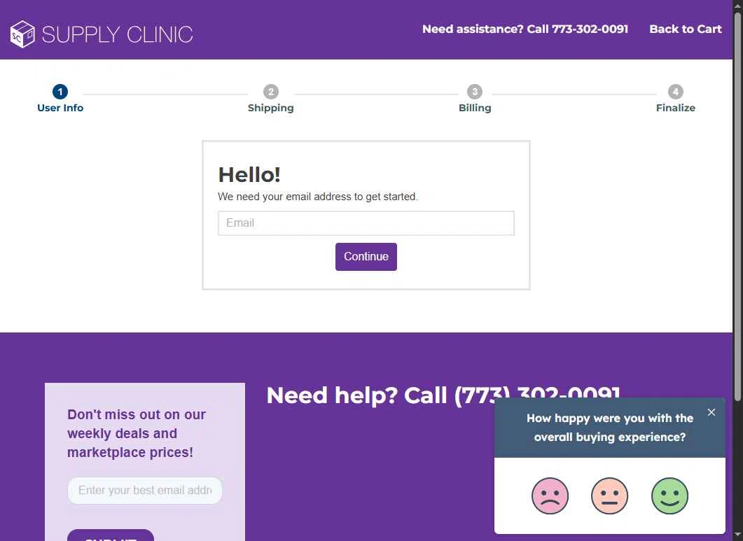 Supply Clinic checkout page showing Supply Clinic coupon code box | Screenshot taken by SimplyCodes community member on Aug 7, 2025