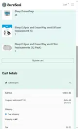 welcomeoff152 coupon verification screenshot