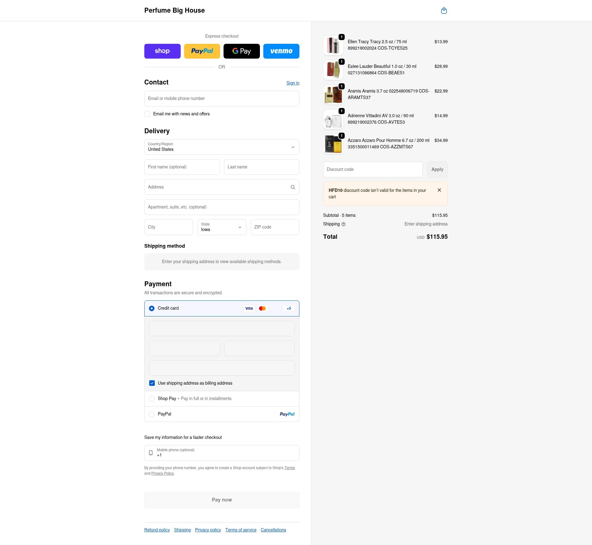 Svens Skincare checkout page showing Svens Skincare promo code box | Screenshot taken by SimplyCodes community member on Feb 9, 2026