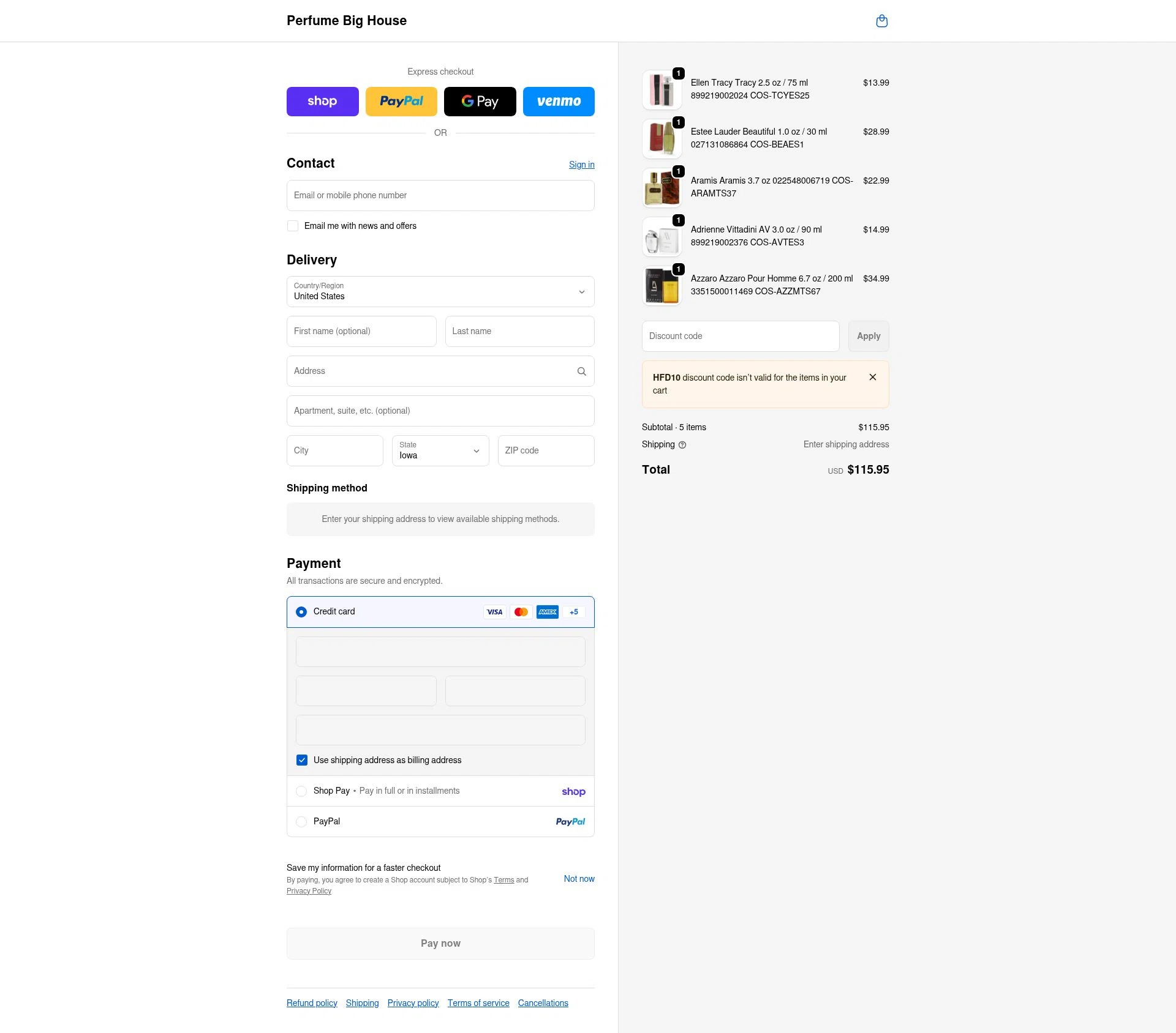 Svens Skincare checkout page showing Svens Skincare promo code box | Screenshot taken by SimplyCodes community member on Feb 18, 2026