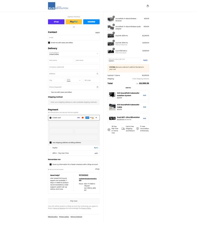 SVS checkout page showing SVS coupon code box | Screenshot taken by SimplyCodes community member on Aug 30, 2025