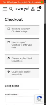 BOOTSCOOTIN coupon verification screenshot