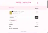 Sweetapolita coupon verification screenshot