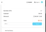 AFF10 coupon verification screenshot