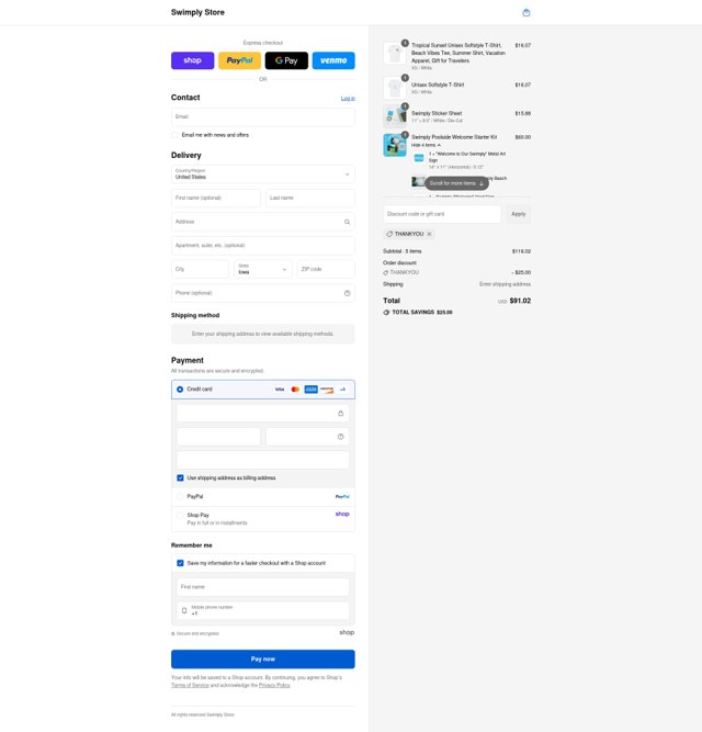 Swimply checkout page showing Swimply promo code box | Screenshot taken by SimplyCodes community member on Sep 6, 2025