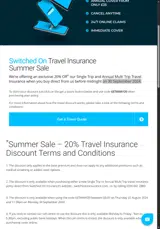Switched On Insurance coupon verification screenshot