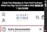 SWSPRING25 coupon verification screenshot