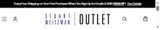 Stuart Weitzman Outlet coupon verification screenshot