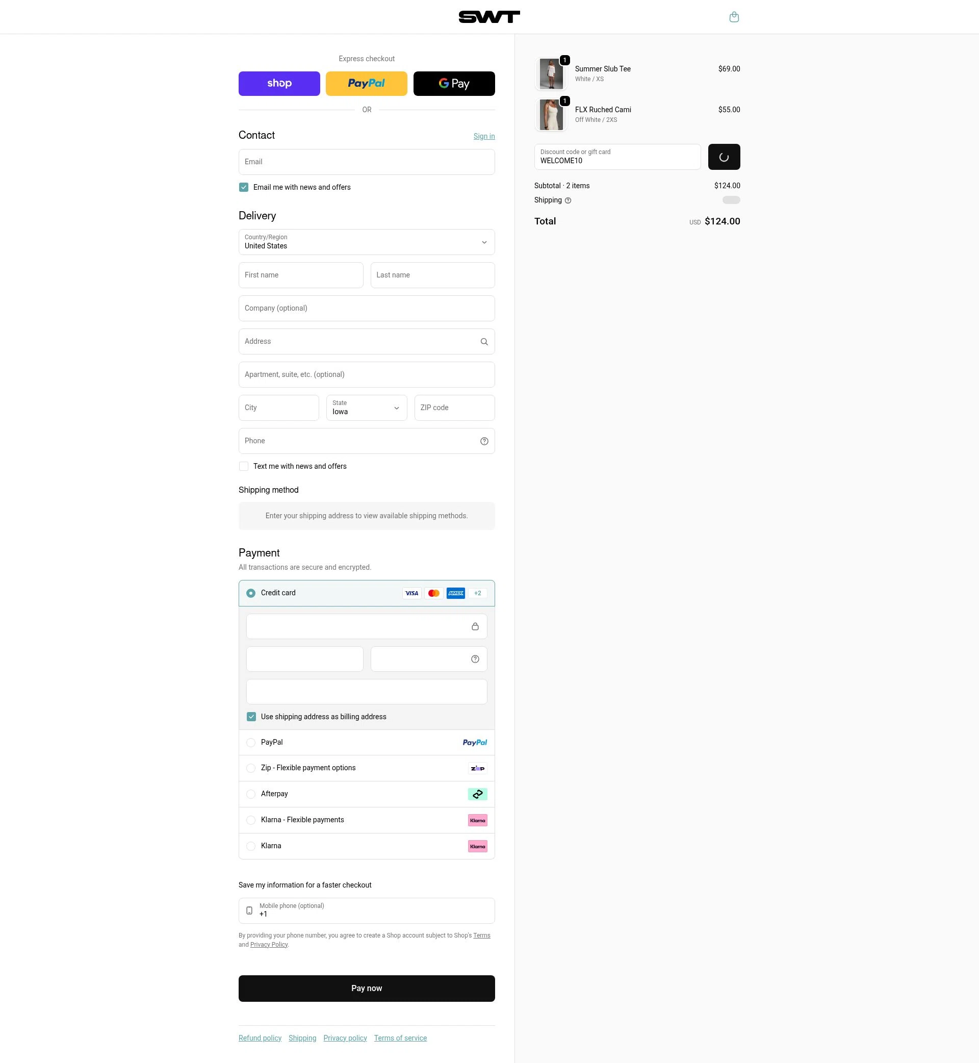 SWT Active checkout page showing SWT Active promo code box | Screenshot taken by SimplyCodes community member on Feb 5, 2026