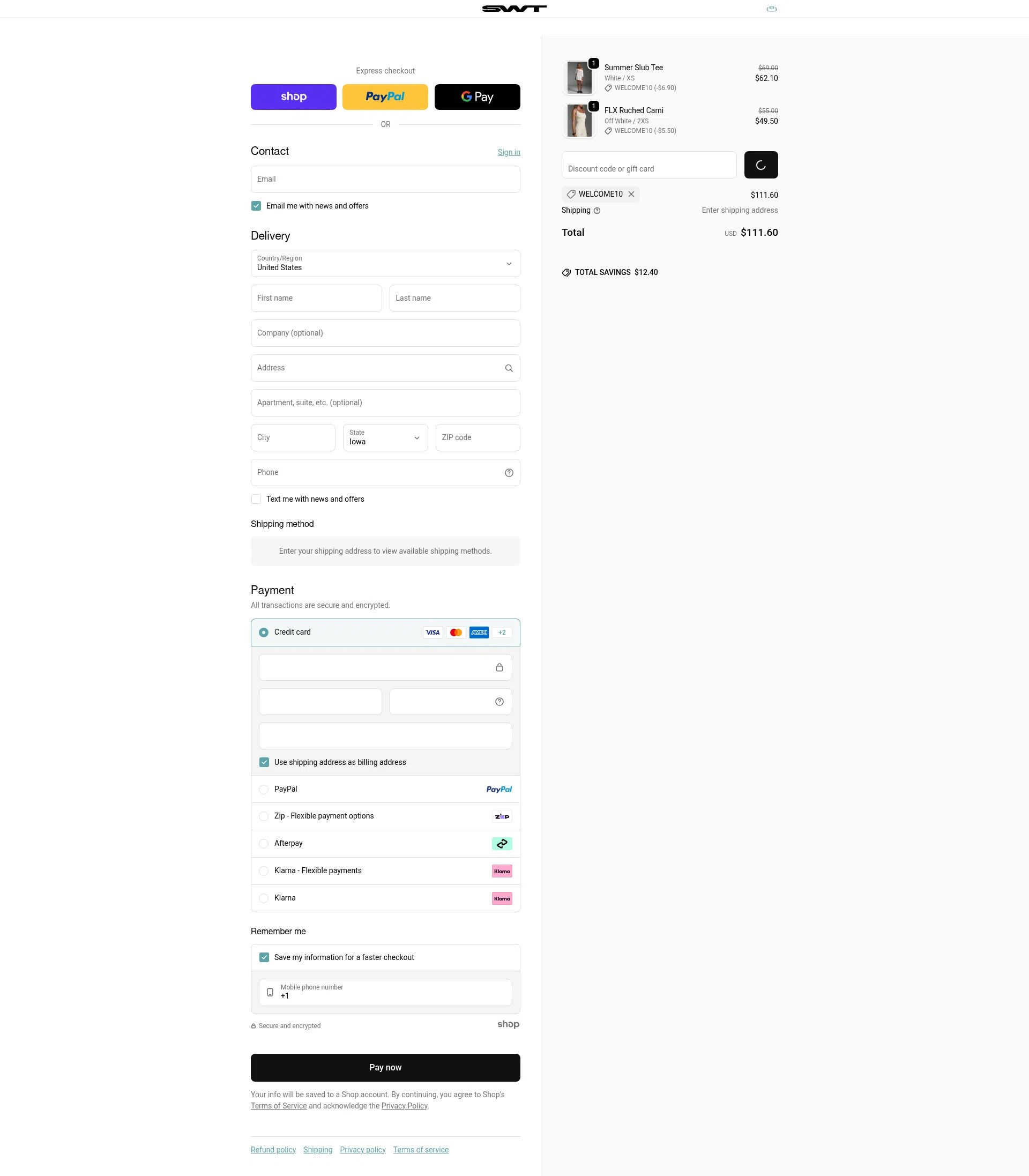 SWT Active checkout page showing SWT Active promo code box | Screenshot taken by SimplyCodes community member on Jan 28, 2026