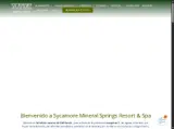 Sycamore Mineral Springs Resort coupon verification screenshot