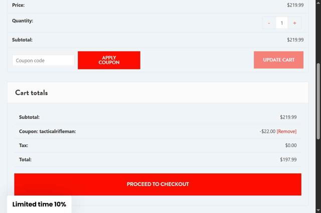Sylvan Arms checkout page showing Sylvan Arms coupon code box | Screenshot taken by SimplyCodes community member on May 5, 2025