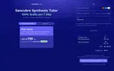 Synthesis Tutor coupon verification screenshot