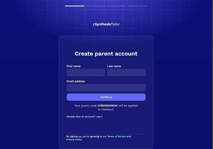 Synthesis Tutor checkout page showing Synthesis Tutor promo code box | Screenshot taken by SimplyCodes community member on Jan 21, 2026