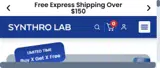 Synthro Lab coupon verification screenshot