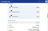Synthro Lab coupon verification screenshot