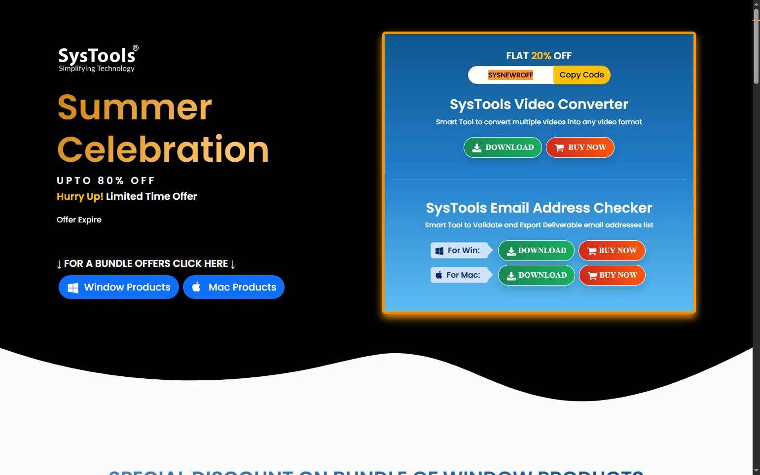 SysTools Software checkout page showing SysTools Software promo code box | Screenshot taken by SimplyCodes community member on Oct 12, 2025