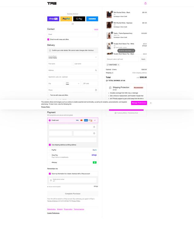 TA3 checkout page showing TA3 discount code box | Screenshot taken by SimplyCodes community member on Aug 15, 2025