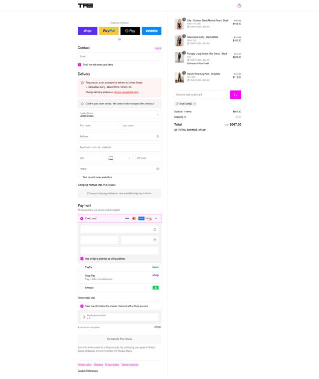 TA3 checkout page showing TA3 discount code box | Screenshot taken by SimplyCodes community member on Sep 1, 2025