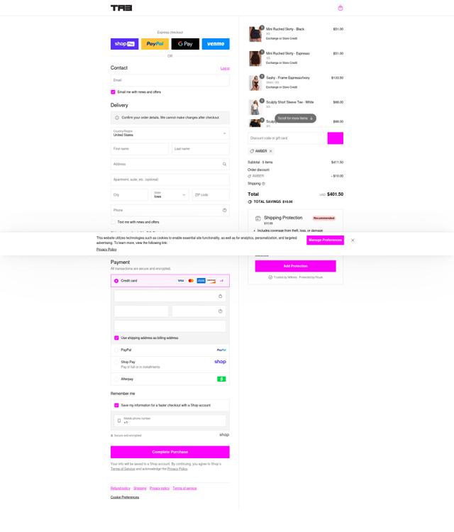 TA3 checkout page showing TA3 discount code box | Screenshot taken by SimplyCodes community member on Aug 15, 2025