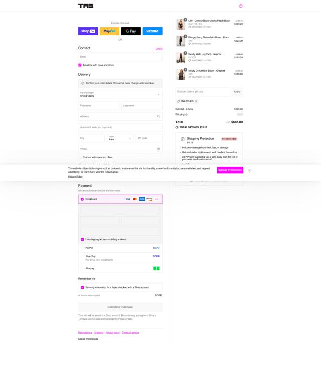 TA3 checkout page showing TA3 discount code box | Screenshot taken by SimplyCodes community member on Aug 22, 2025