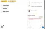 TableLegs.com coupon verification screenshot