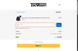 TACVASEN coupon verification screenshot