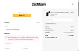 TACVASEN coupon verification screenshot
