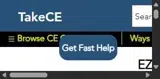 TakeCE.com coupon verification screenshot