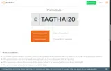 tagthai20 coupon verification screenshot