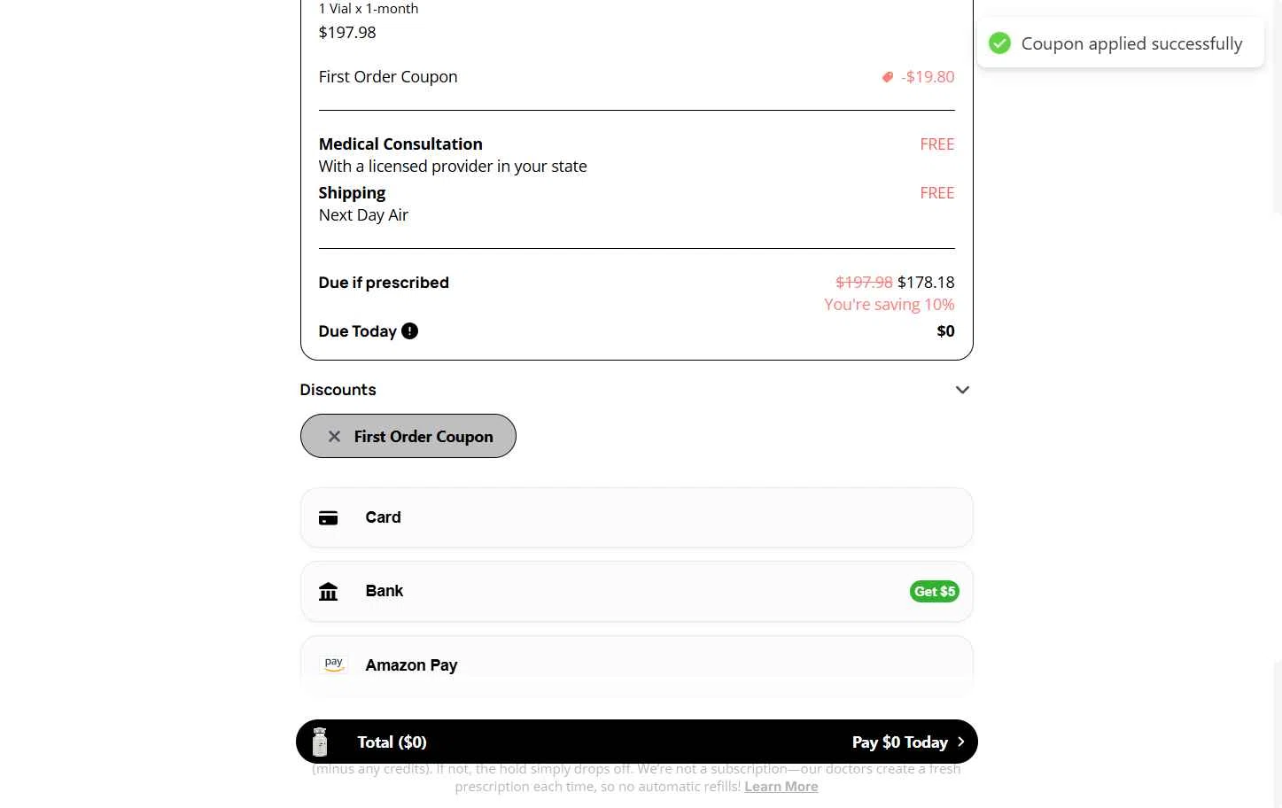 Take Trava checkout page showing Take Trava promo code box | Screenshot taken by SimplyCodes community member on Sep 7, 2025