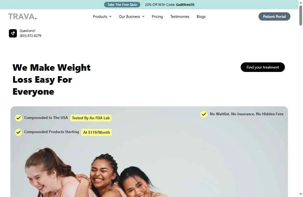 Take Trava checkout page showing Take Trava promo code box | Screenshot taken by SimplyCodes community member on Nov 23, 2025