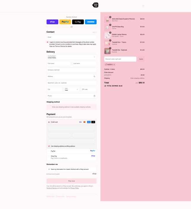 Talking out of Turn checkout page showing Talking out of Turn promo code box | Screenshot taken by SimplyCodes community member on Sep 14, 2025