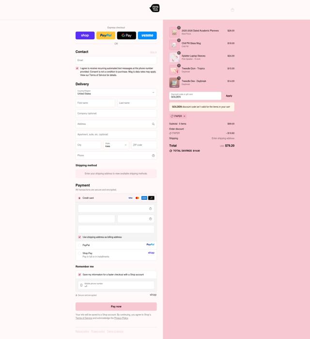 Talking out of Turn checkout page showing Talking out of Turn promo code box | Screenshot taken by SimplyCodes community member on Sep 10, 2025
