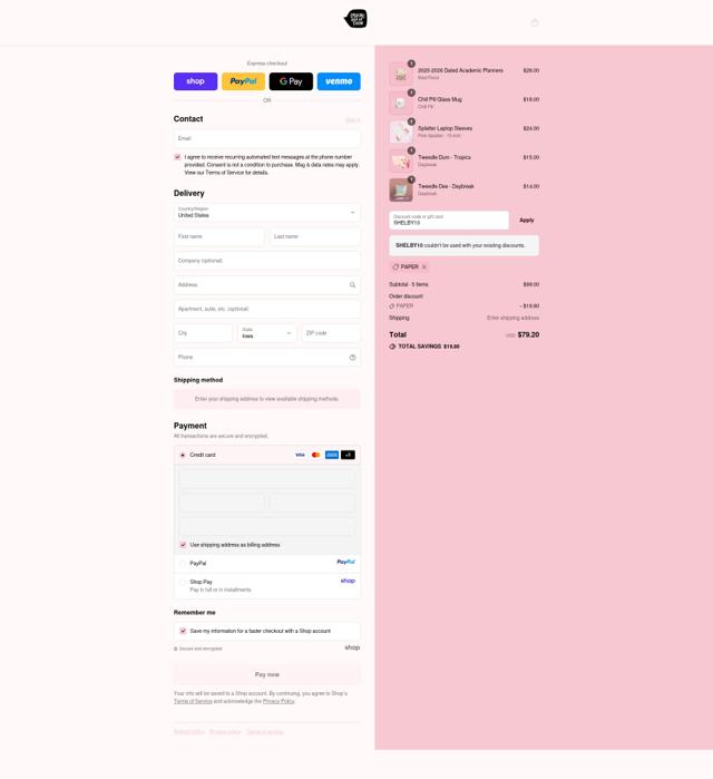 Talking out of Turn checkout page showing Talking out of Turn promo code box | Screenshot taken by SimplyCodes community member on Sep 10, 2025