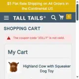 JOLLY coupon verification screenshot