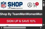 Tampa Bay Buccaneers coupon verification screenshot