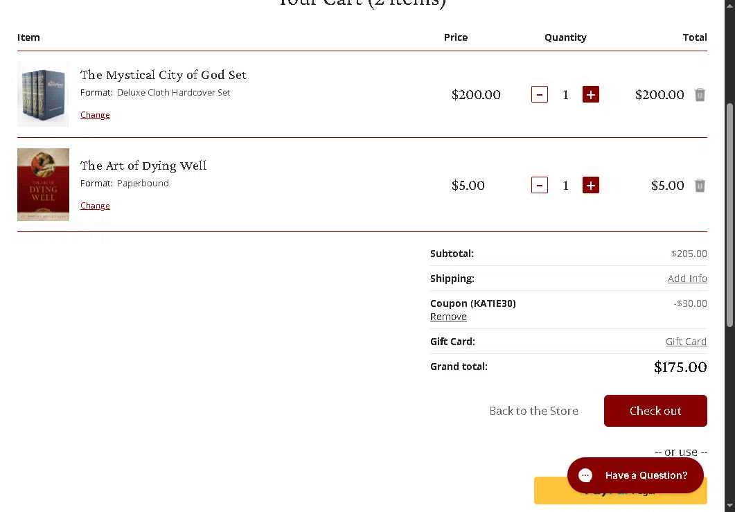 Tan Books checkout page showing Tan Books promo code box | Screenshot taken by SimplyCodes community member on Jan 6, 2026