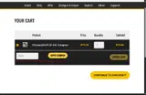 FOV coupon verification screenshot