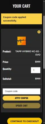 XNTV coupon verification screenshot