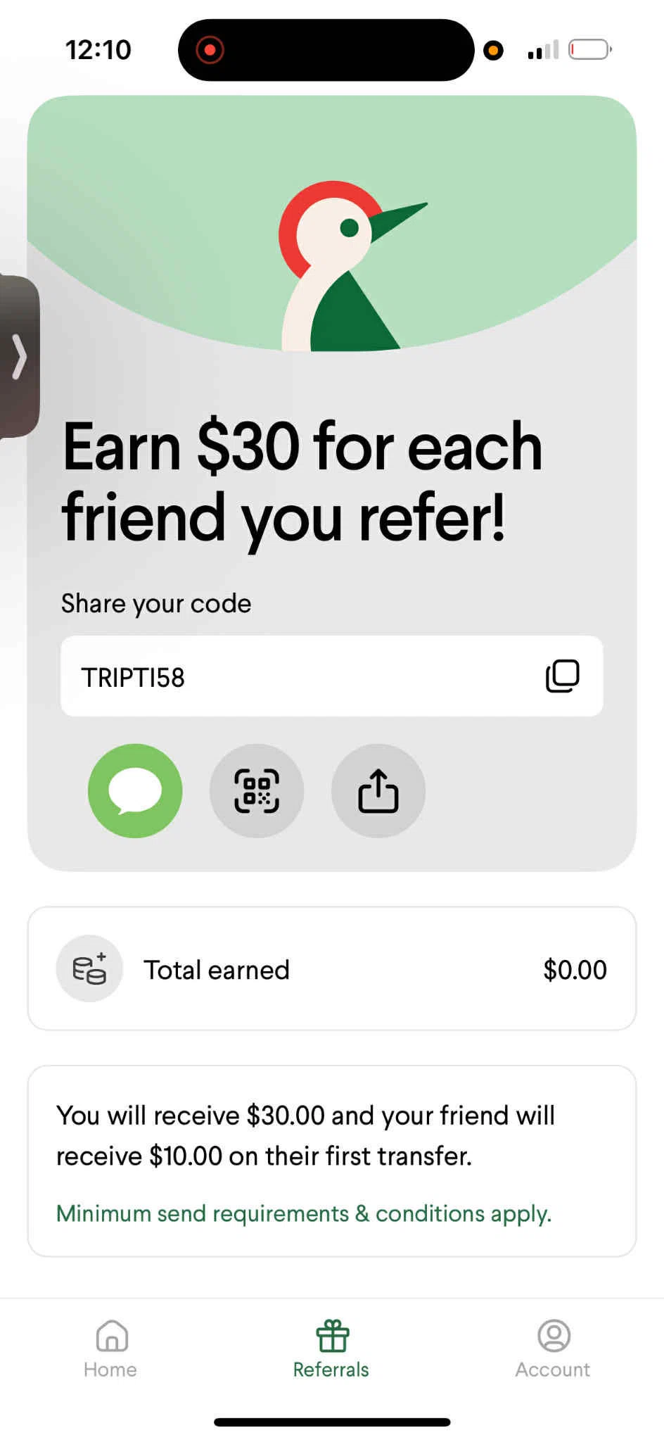 Taptap Send promo code screenshot showing code TRIPT158 applied at Taptap Send checkout page. Uploaded by SimplyCodes community member Ree1234 on Aug 22, 2025