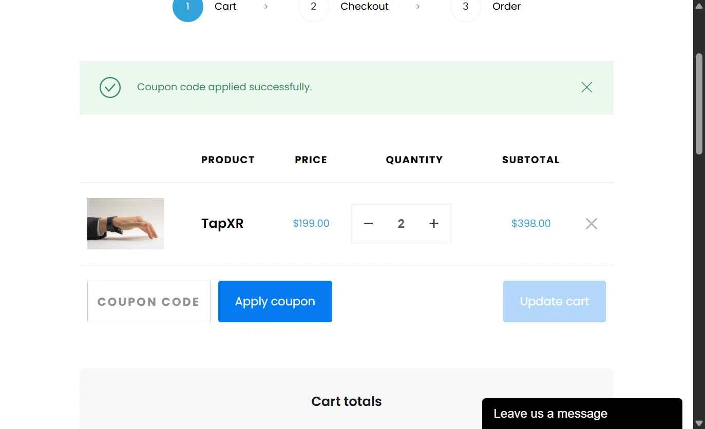 Tap With Us checkout page showing Tap With Us promo code box | Screenshot taken by SimplyCodes community member on Jan 28, 2026