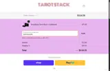 Tarot Stack coupon verification screenshot