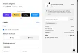 Taspen's Organics coupon verification screenshot